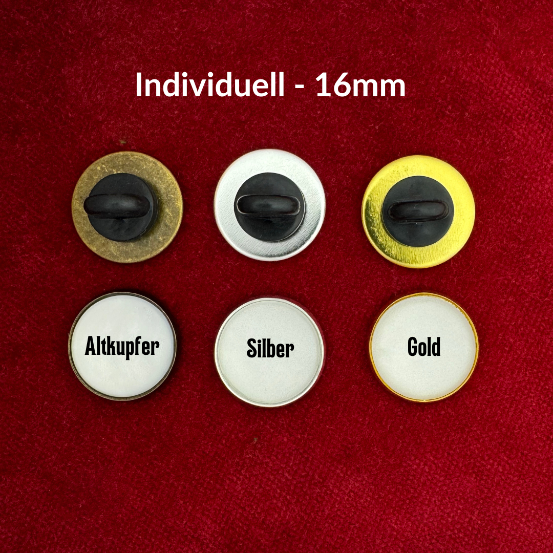 400 Stück | Individualisierte Pins | Ø 16mm