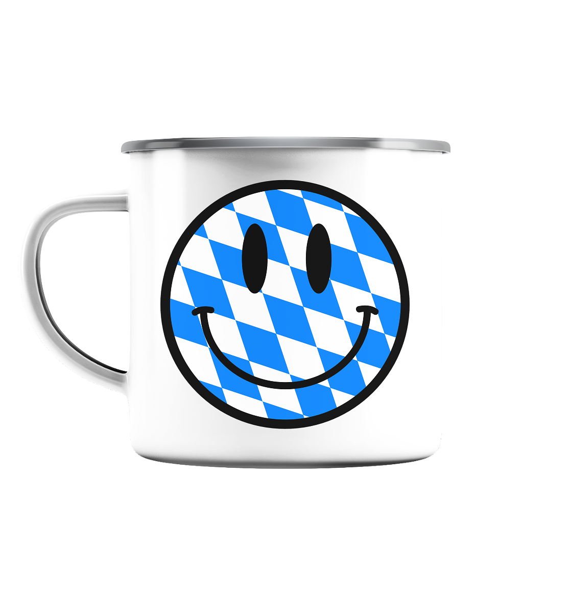 Bavarian Smiley - Emaille Tasse