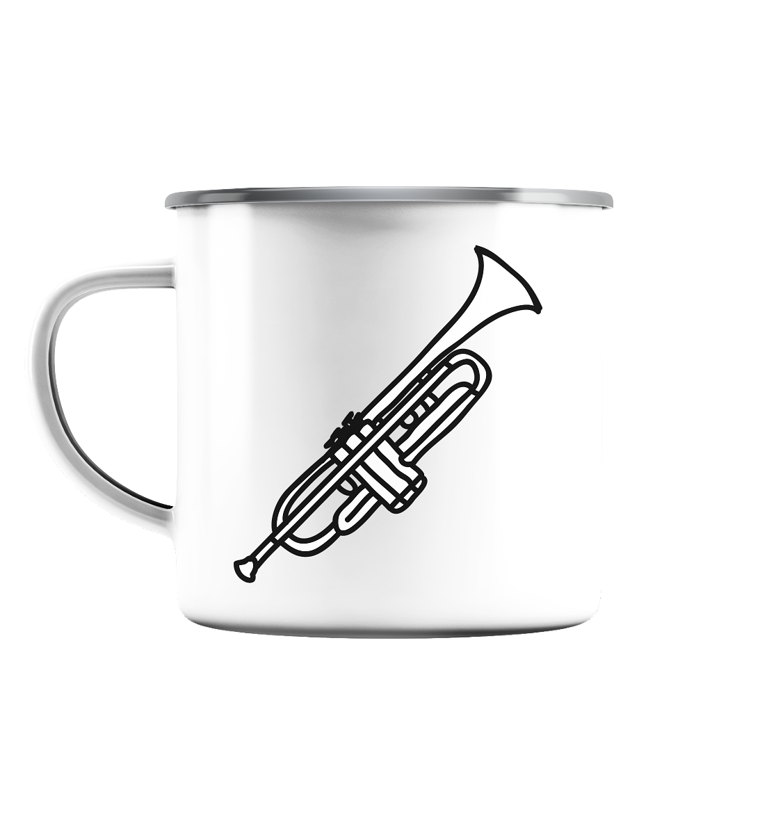 Trompete - Emaille Tasse