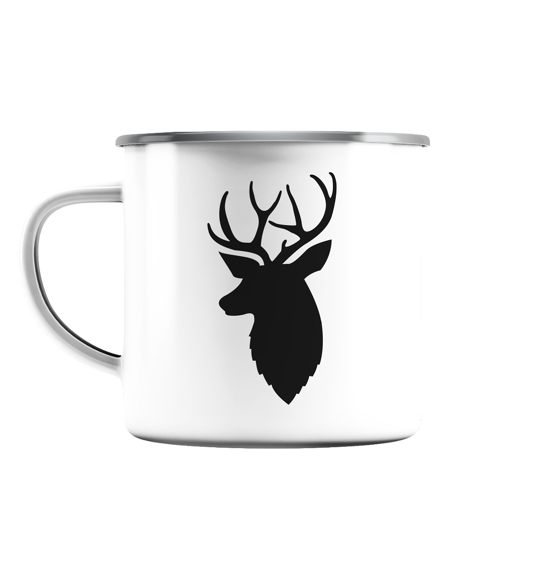 Hirsch 2 - Emaille Tasse