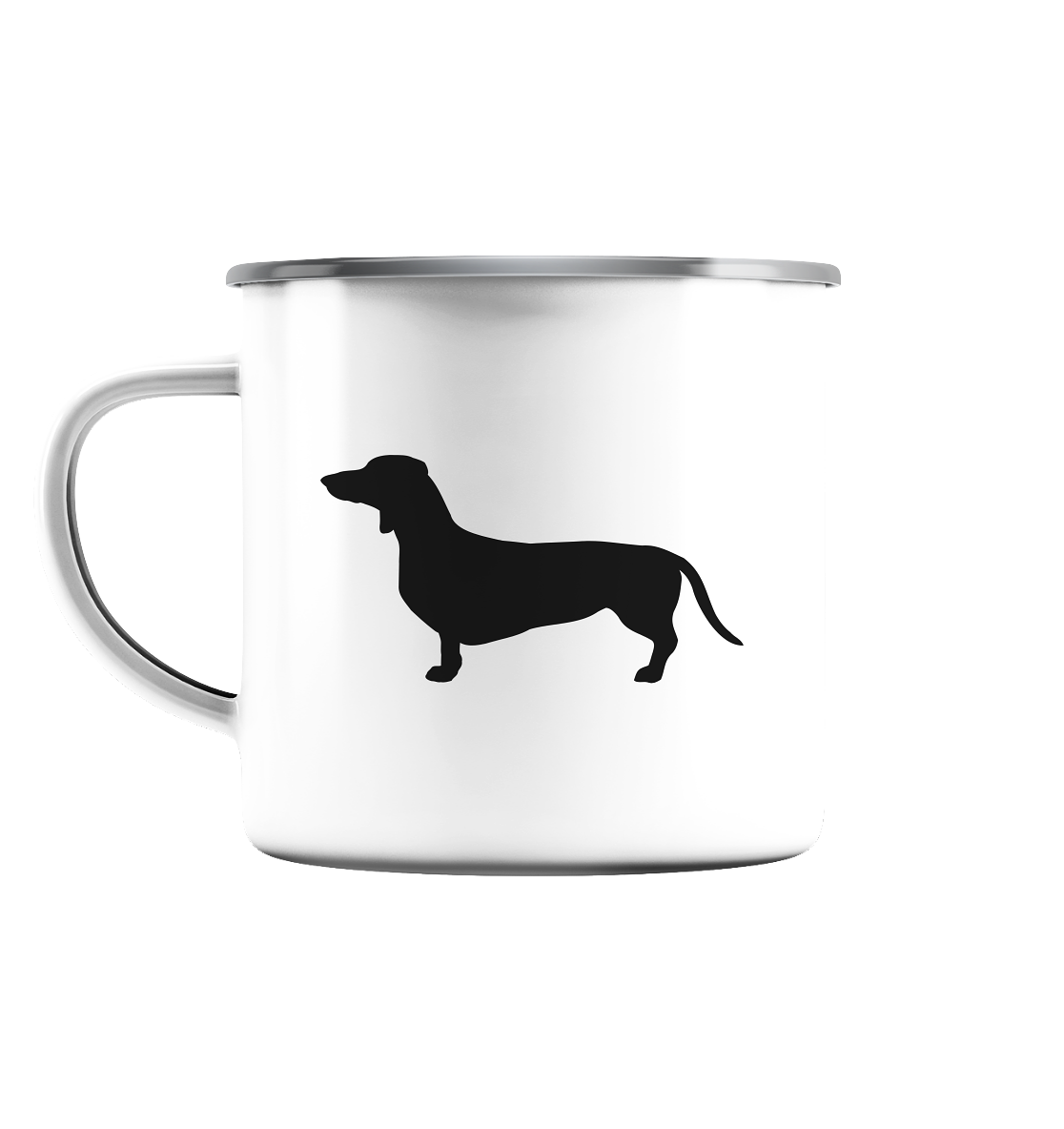 Dackel "Wastl" - Emaille Tasse