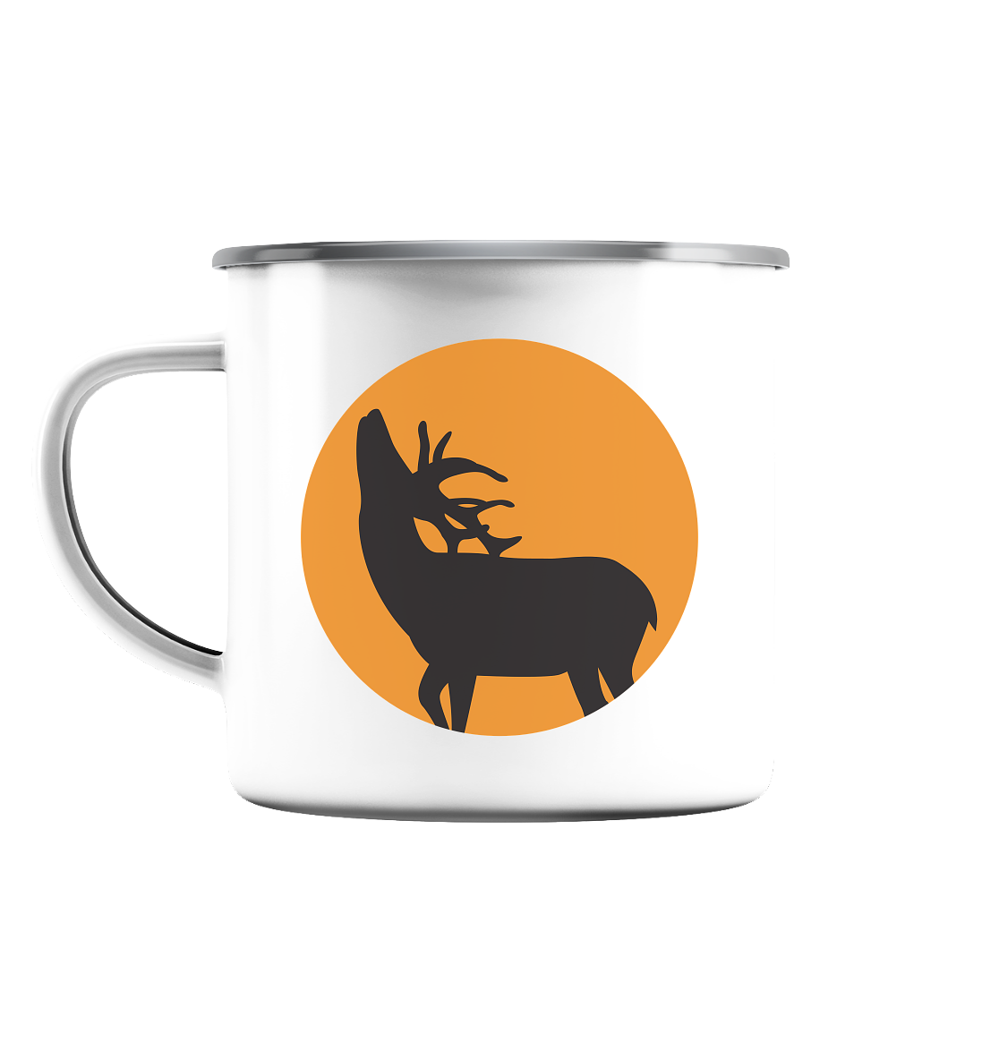Hirsch 1 - Emaille Tasse