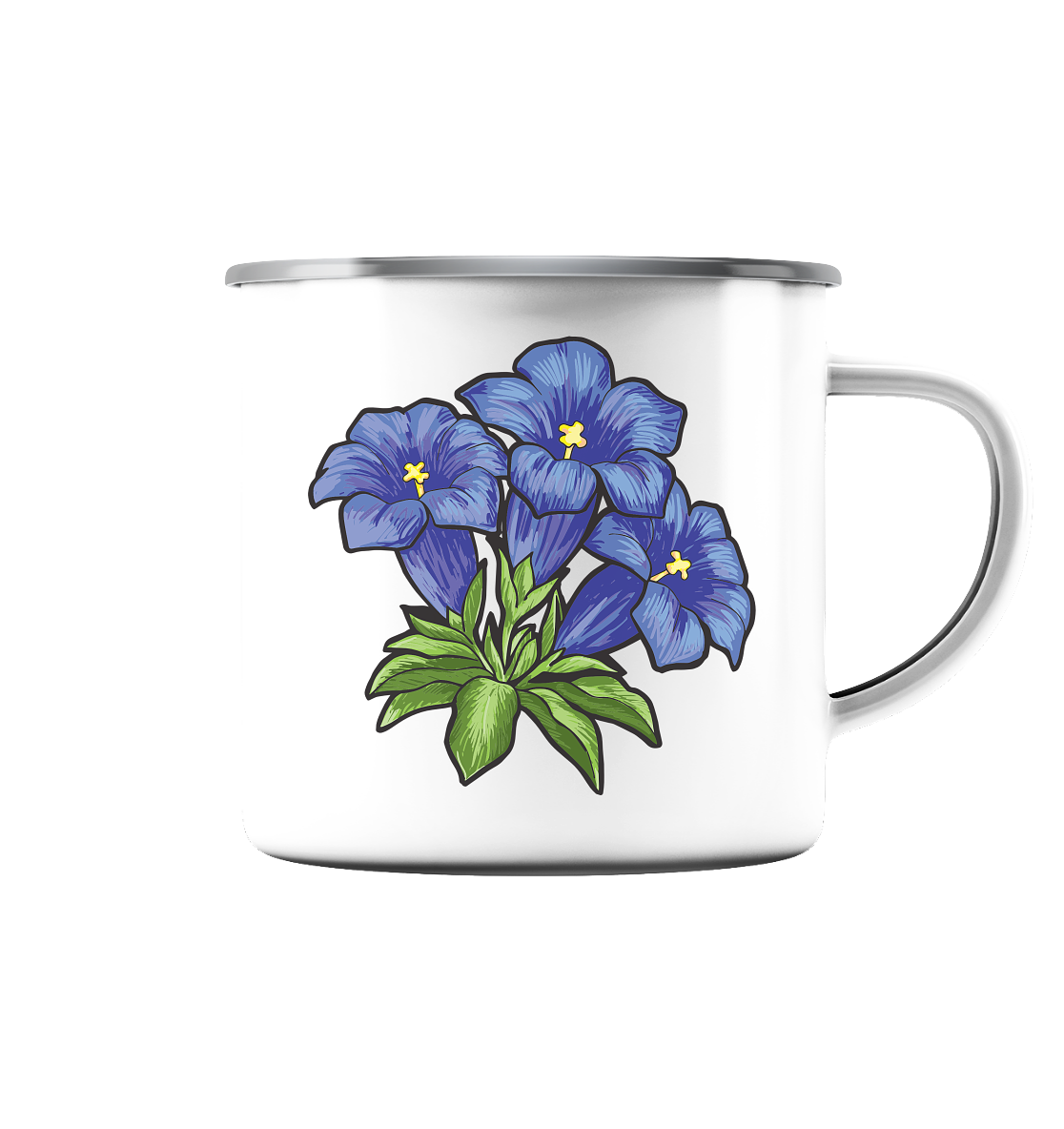 Enzian - Emaille Tasse