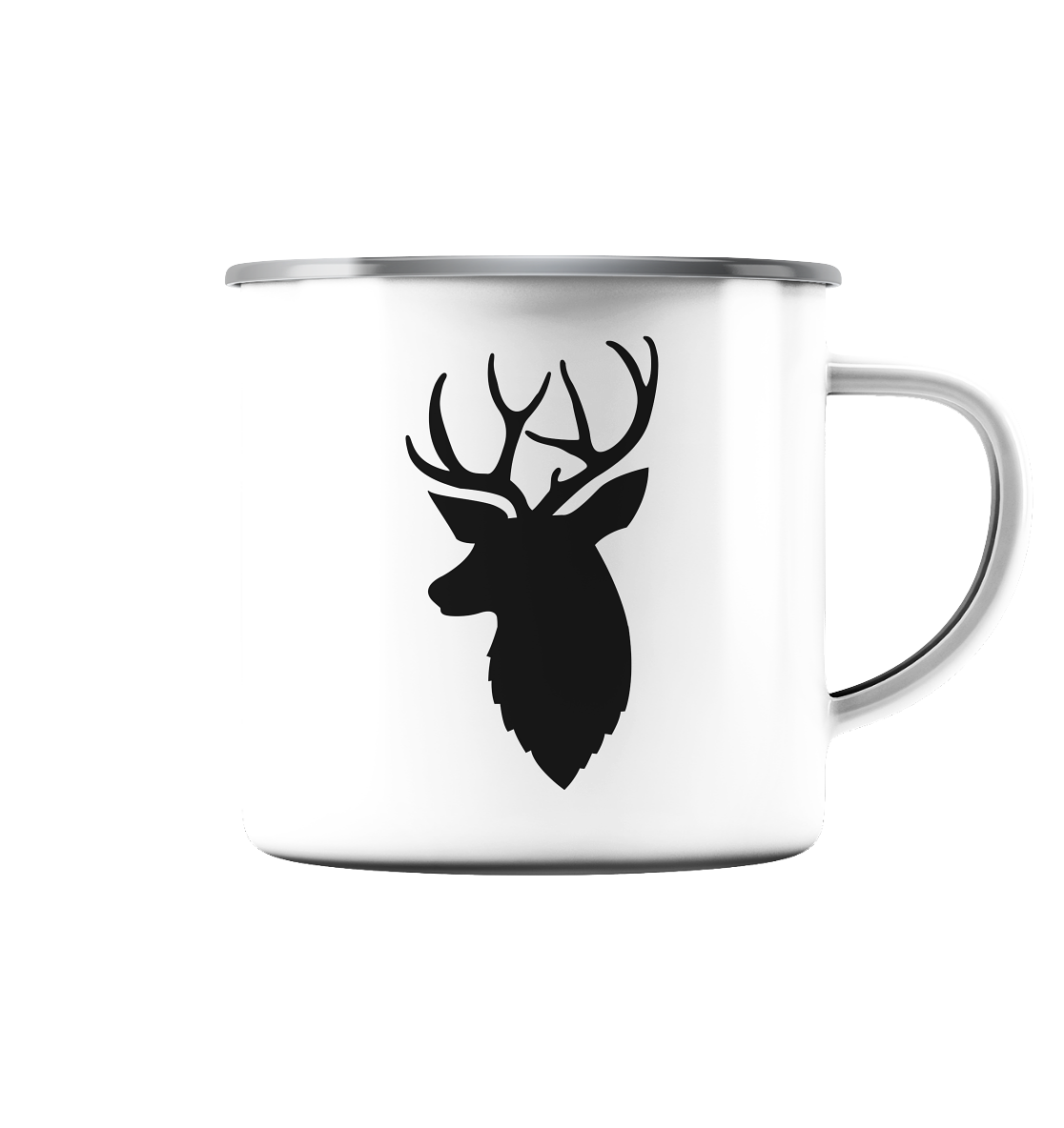 Hirsch 2 - Emaille Tasse