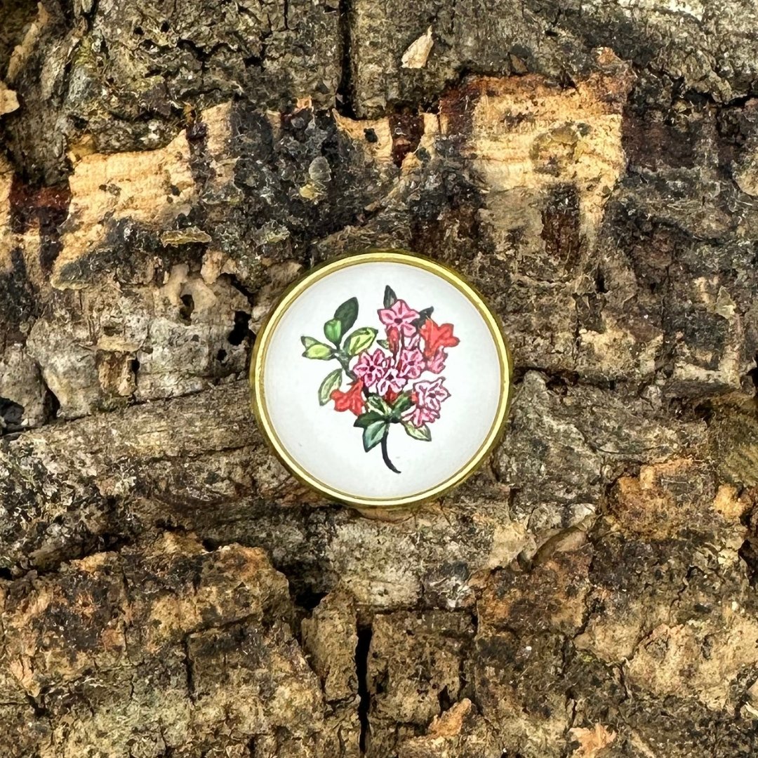 Alpenrose "Almrausch" | Pin | Gold