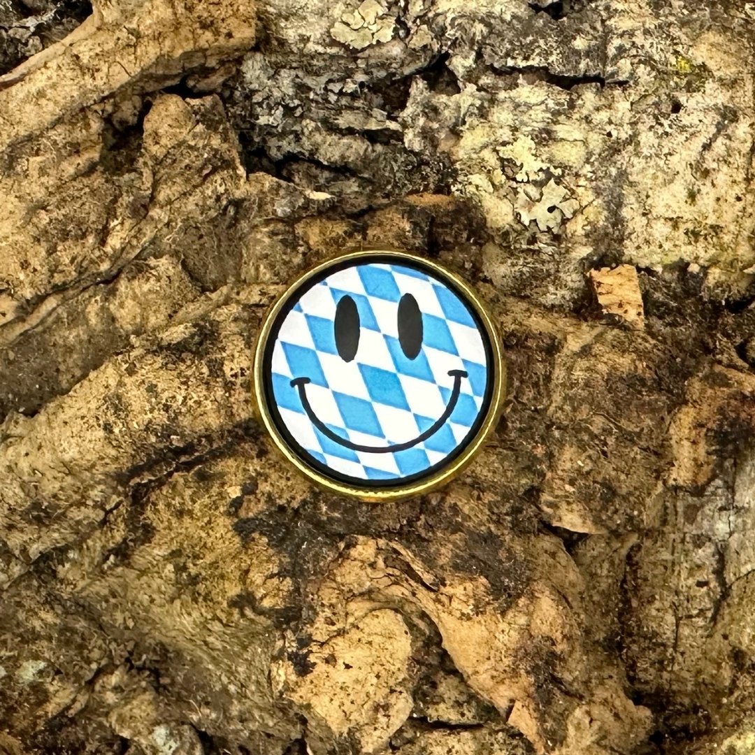 Bavarian Smiley | Anstecker | Gold