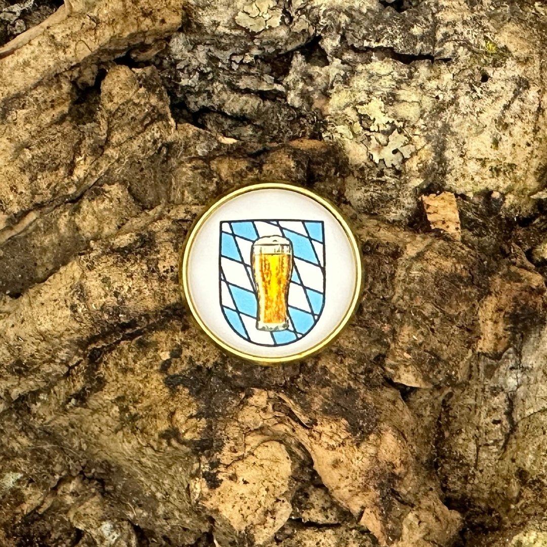 Bayerisches Bier | Anstecker | Gold