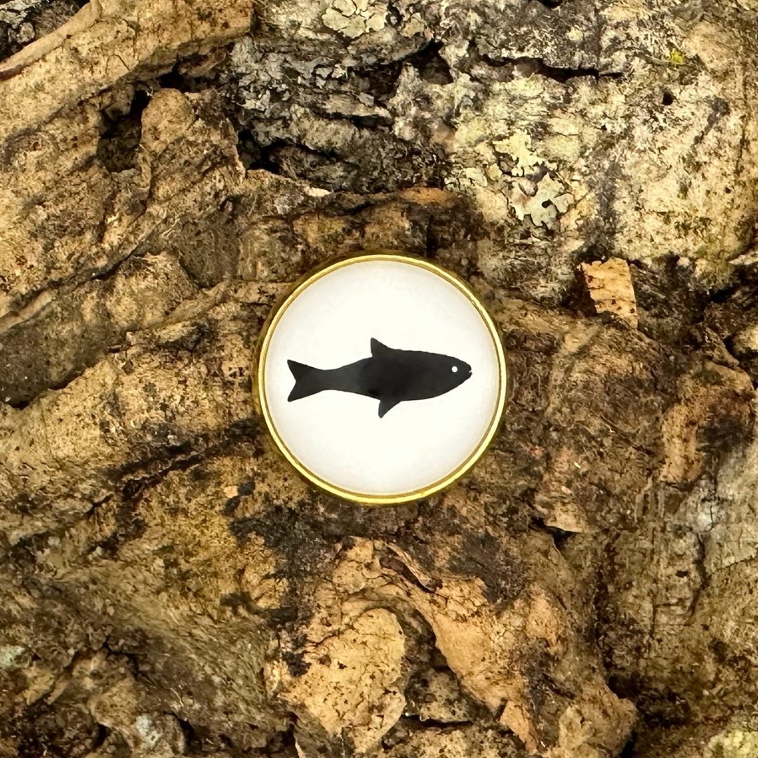 Fisch | Anstecker | Gold