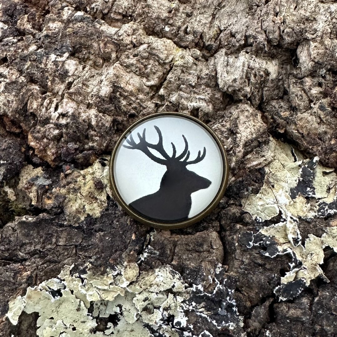 Hirsch 3 | Pin | Altkupfer