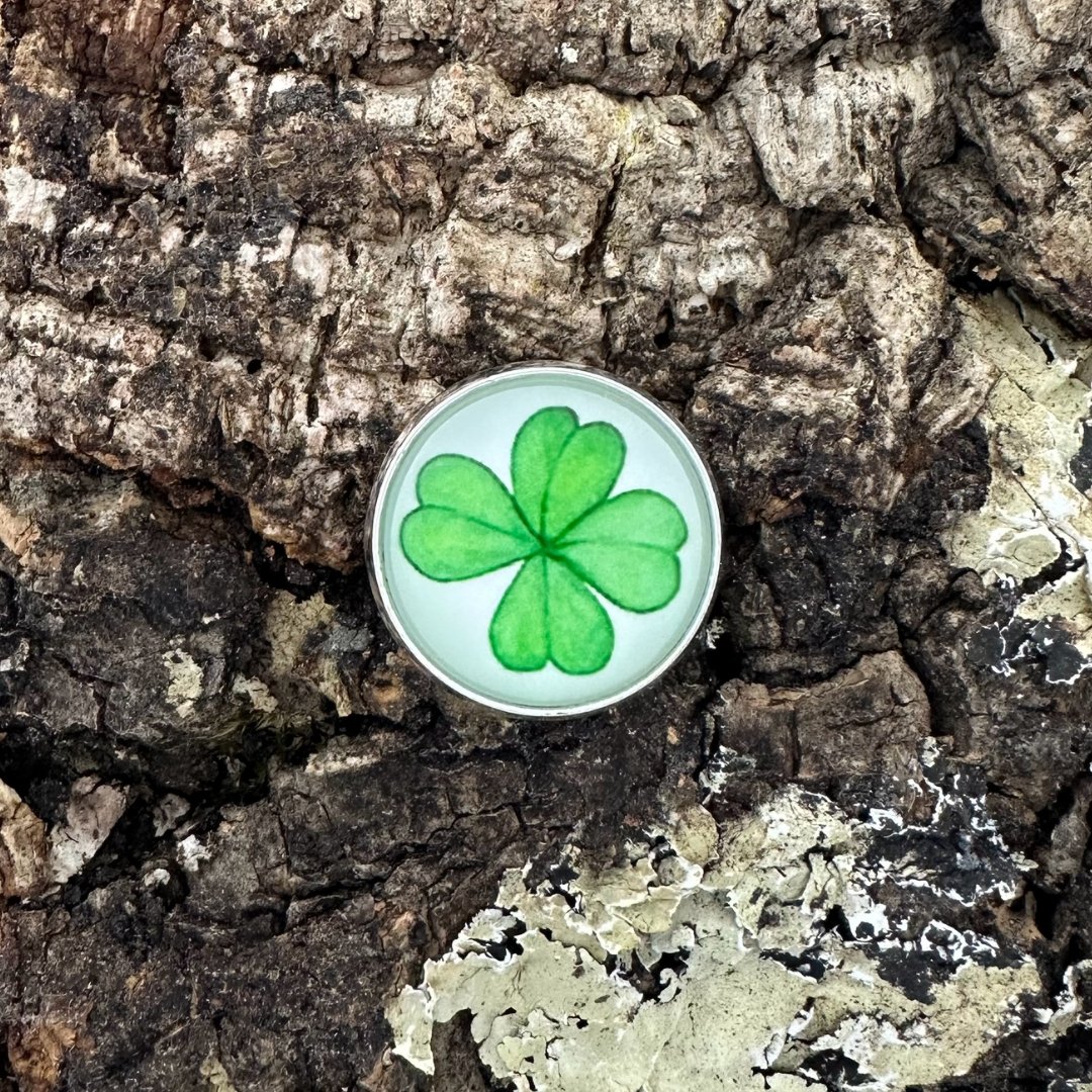 Kleeblatt | Pin | Silber