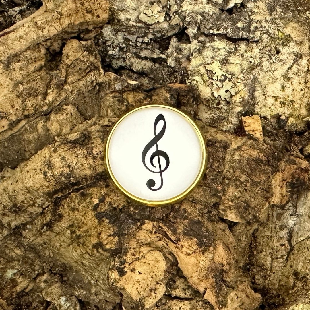 Notenschlüssel | Pin | Gold