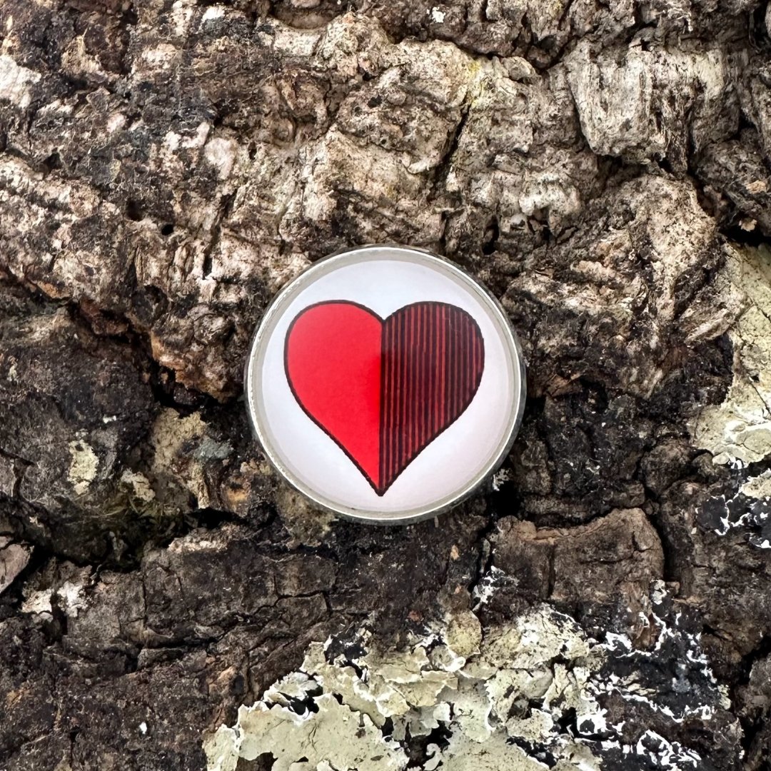 Schafkopf Herz| Pin | Silber