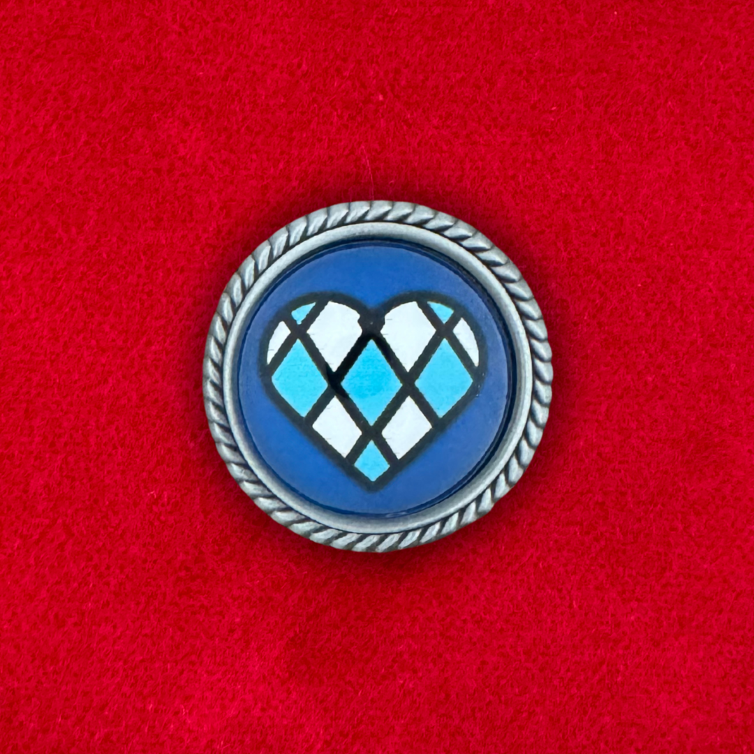 Bayern Herz | Blau | Pin | Zierfassung