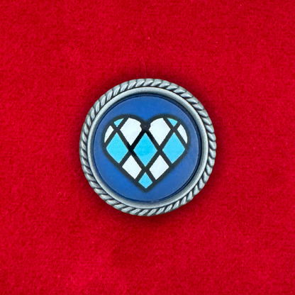 Bayern Herz | Blau | Pin | Zierfassung