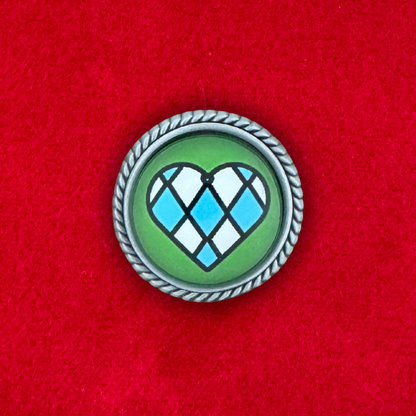 Bayern Herz | Grün | Pin | Zierfassung