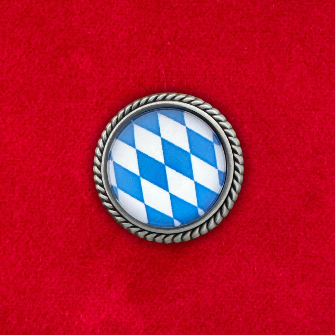 Bayern | Weiss - Blau | Pin | Zierfassung