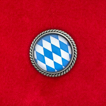 Bayern | Weiss - Blau | Pin | Zierfassung