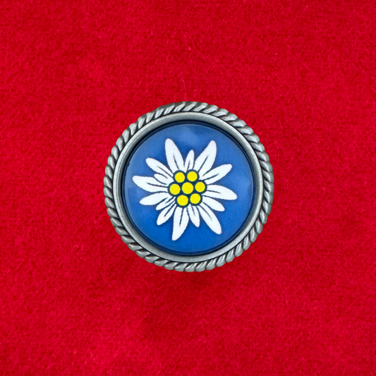 Edelweiss Blau | Pin | Zierfassung
