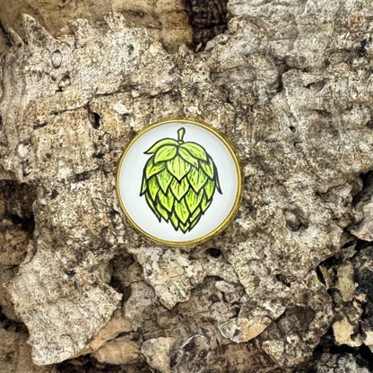 Hopfendolde | Weiss | Pin | Gold