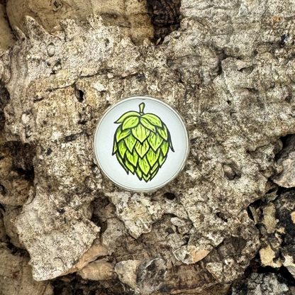 Hopfendolde | Weiss | Pin | Silber
