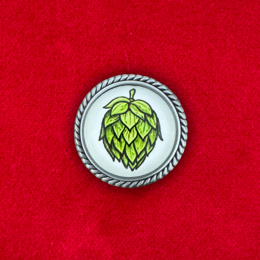 Hopfendolde | Weiß | Pin | Zierfassung