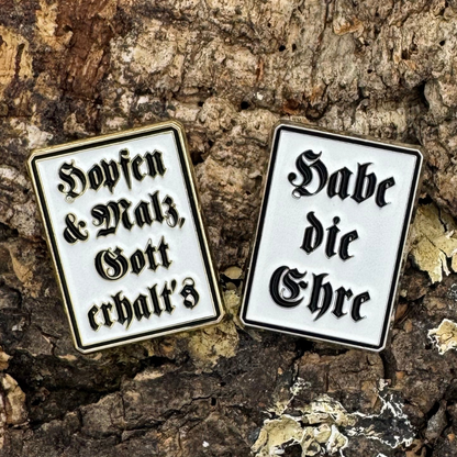 Hopfen & Malz - Habe die Ehre - Set | Emaille Pin