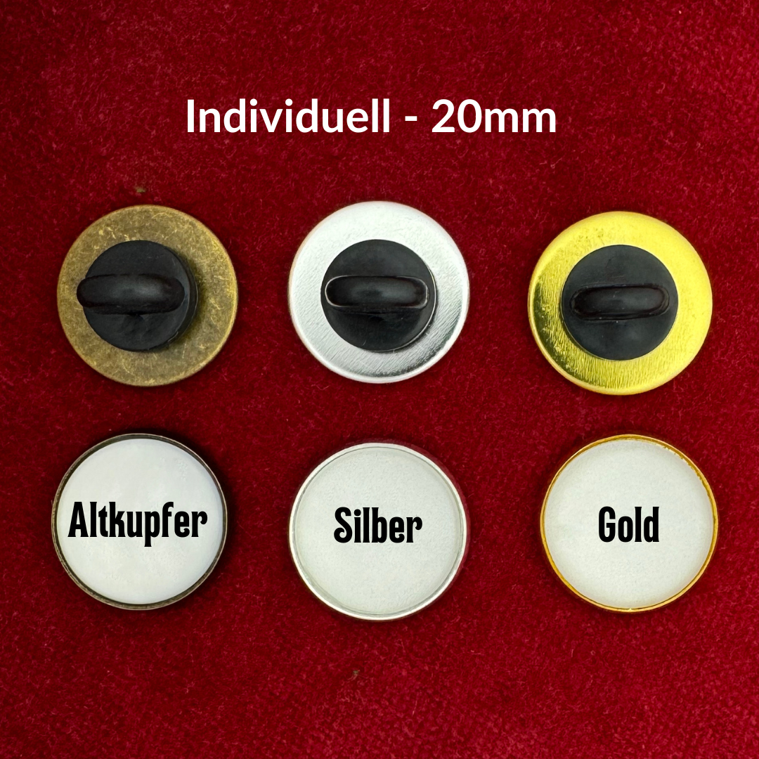 75 Stück | Individualisierte Pins | Ø 20mm