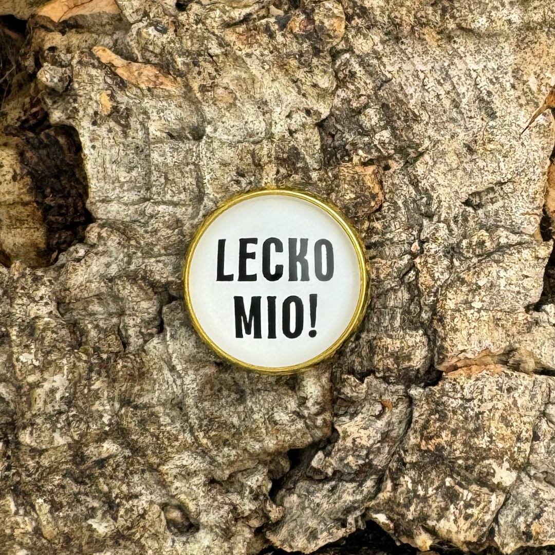 LECKO MIO! | Anstecker | Gold