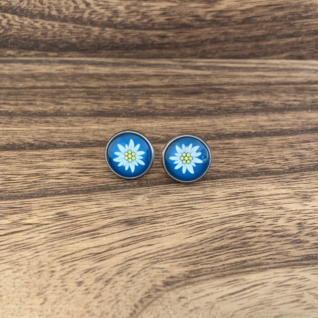Edelweiss | Blau | Ohrringe